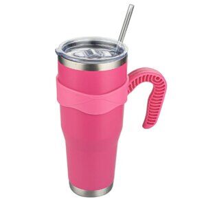 40 oz - Stainless Steel Insulated Hot/Cold Tumbler w/ Removable Handle